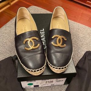 Chanel Leather Espadrilles